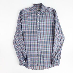 Eton Contemporary Striped Long Sleeve Button Dress Shirt Top